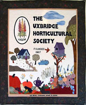 Uxbridge Horticultrual Society - Banner made by Muriel Taylor 2003